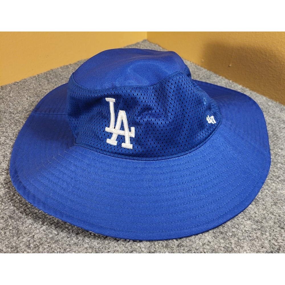 47 Brand Los Angeles Dodgers MLB Blue Drawstring Embroidered Fairway Bucket Hat